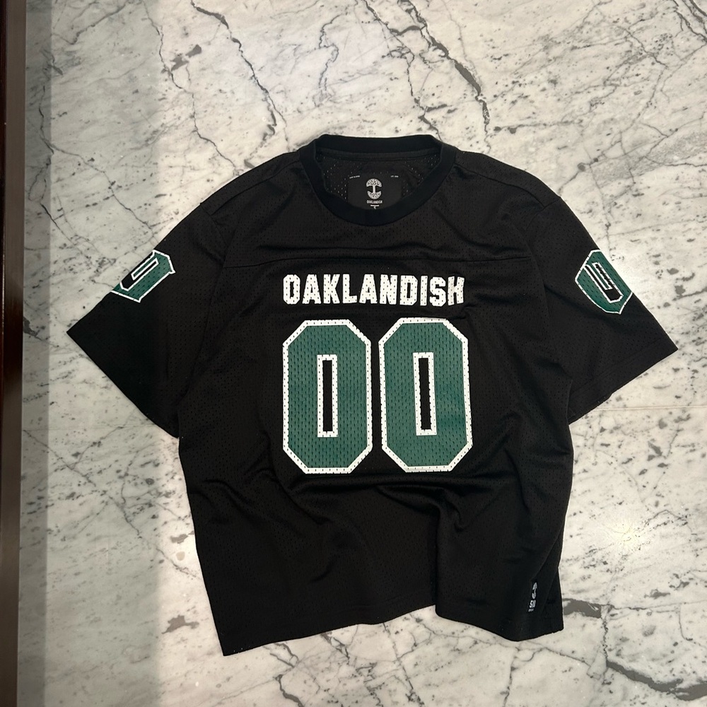 Oaklandish Black and Green Men's Jersey